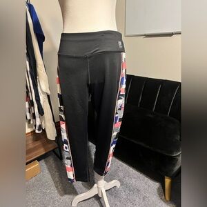 Black and Multicolor Leggings